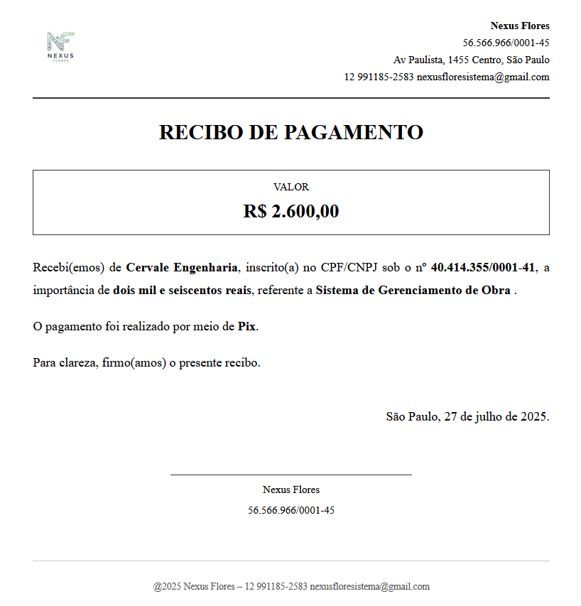 Sistema de Recibos Ágil Pro